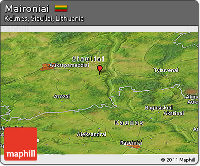 Satellite Panoramic Map of Maironiai