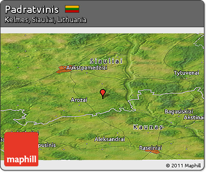 Satellite Panoramic Map of Padratvinis