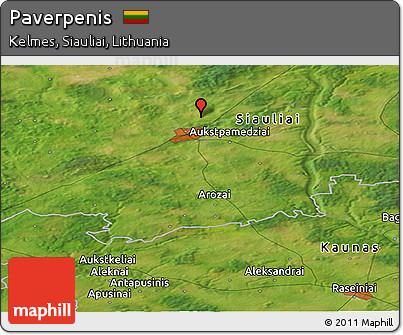 Satellite Panoramic Map of Paverpenis