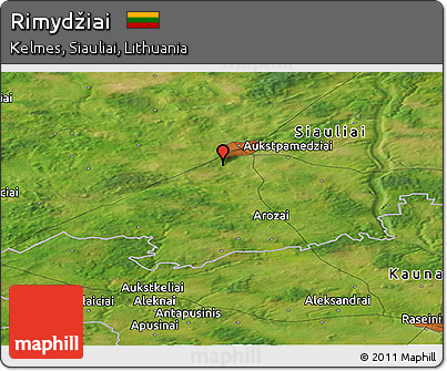 Satellite Panoramic Map of Rimydžiai