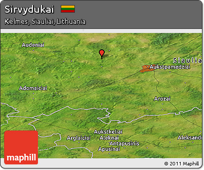 Satellite Panoramic Map of Sirvydukai