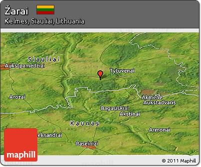 Satellite Panoramic Map of Žarai