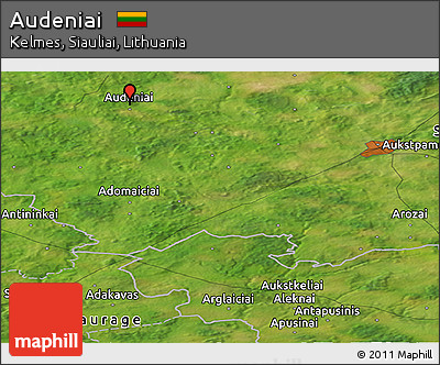 Satellite Panoramic Map of Audeniai