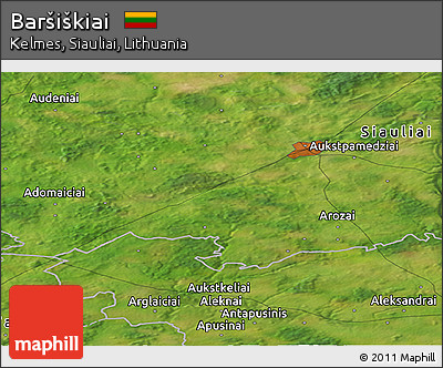 Satellite Panoramic Map of Baršiškiai
