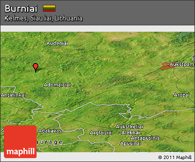 Satellite Panoramic Map of Burniai