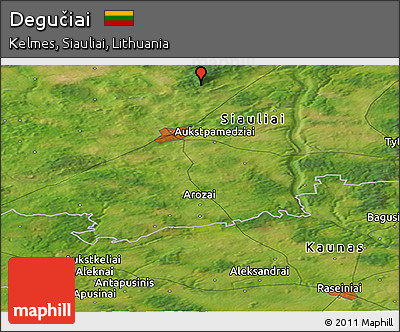 Satellite Panoramic Map of Degučiai