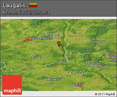 Satellite Panoramic Map of Laugalis