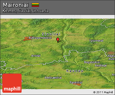 Satellite Panoramic Map of Maironiai