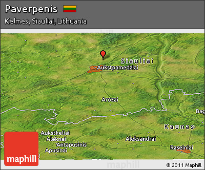 Satellite Panoramic Map of Paverpenis