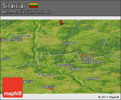 Satellite Panoramic Map of Siraičiai