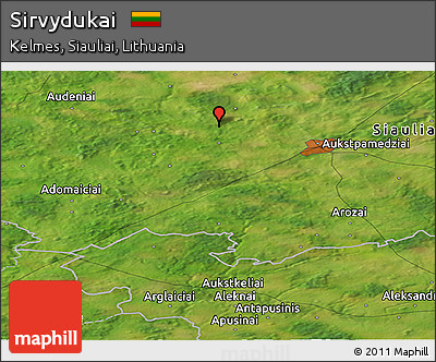 Satellite Panoramic Map of Sirvydukai