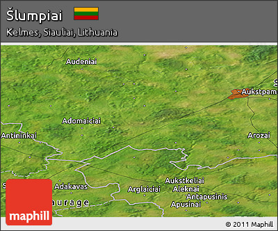 Satellite Panoramic Map of Šlumpiai