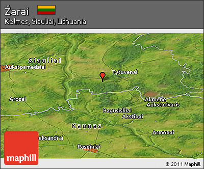 Satellite Panoramic Map of Žarai