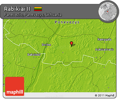 Physical 3D Map of Rabikiai II