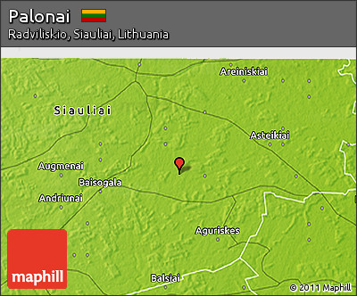 Physical 3D Map of Palonai