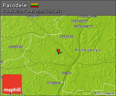 Physical 3D Map of Pasodėlė
