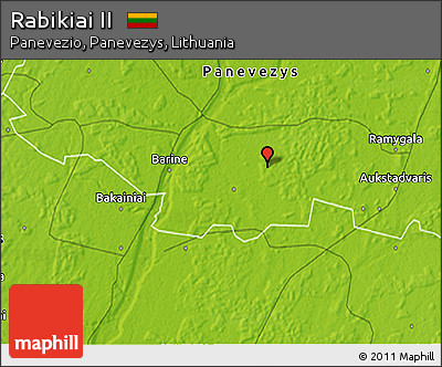 Physical 3D Map of Rabikiai II