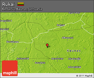Physical 3D Map of Rukai