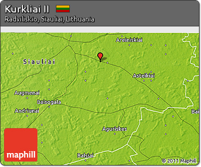 Physical 3D Map of Kurkliai II