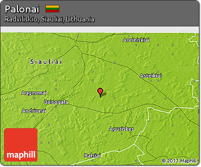 Physical 3D Map of Palonai