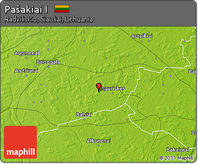 Physical 3D Map of Pašakiai I