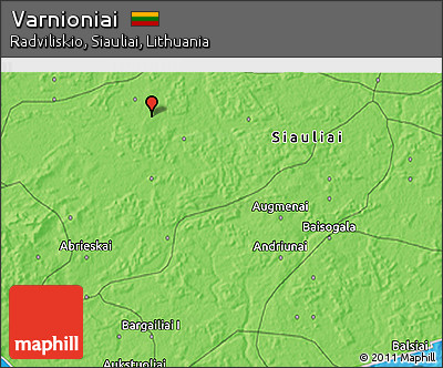 Political 3D Map of Varnioniai