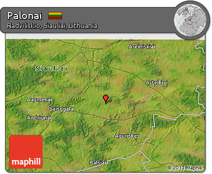 Satellite 3D Map of Palonai