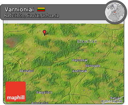 Satellite 3D Map of Varnioniai