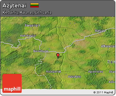 Satellite 3D Map of Ažytėnai