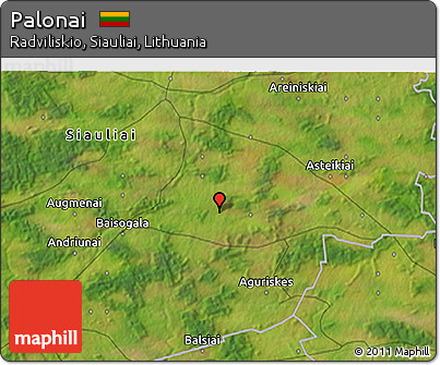 Satellite 3D Map of Palonai