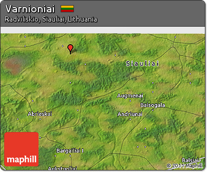 Satellite 3D Map of Varnioniai