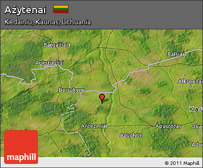 Satellite 3D Map of Ažytėnai