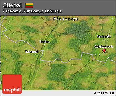 Satellite 3D Map of Gliebai