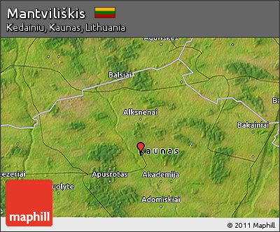 Satellite 3D Map of Mantviliškis