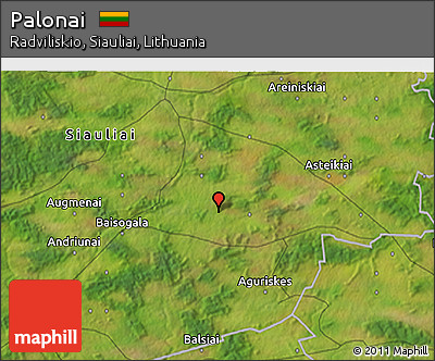 Satellite 3D Map of Palonai
