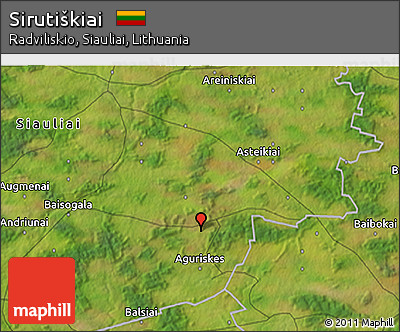 Satellite 3D Map of Sirutiškiai