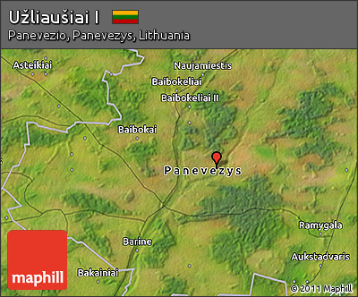 Satellite 3D Map of Užliaušiai I
