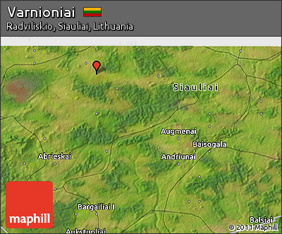Satellite 3D Map of Varnioniai