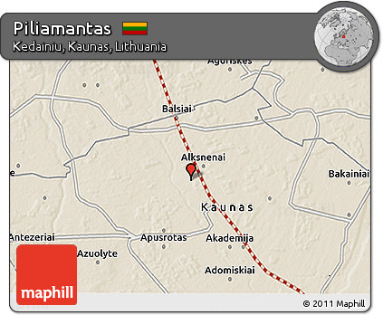 Shaded Relief 3D Map of Piliamantas