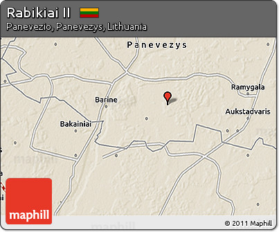 Shaded Relief 3D Map of Rabikiai II