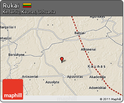 Shaded Relief 3D Map of Rukai