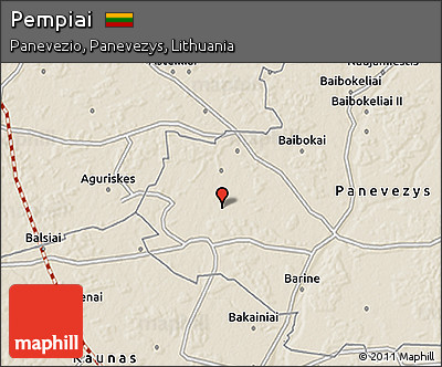 Shaded Relief 3D Map of Pempiai