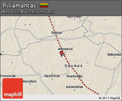 Shaded Relief 3D Map of Piliamantas
