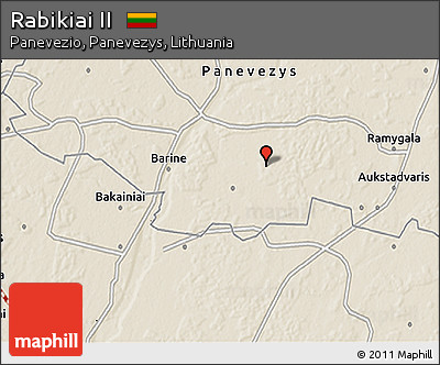Shaded Relief 3D Map of Rabikiai II