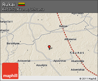 Shaded Relief 3D Map of Rukai