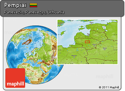 Physical Location Map of Pempiai