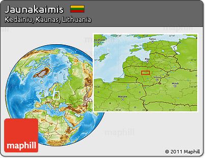Physical Location Map of Jaunakaimis