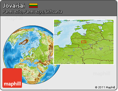 Physical Location Map of Jovaišai