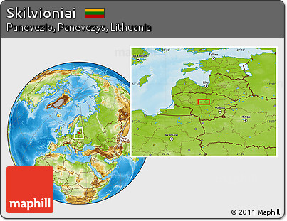 Physical Location Map of Skilvioniai