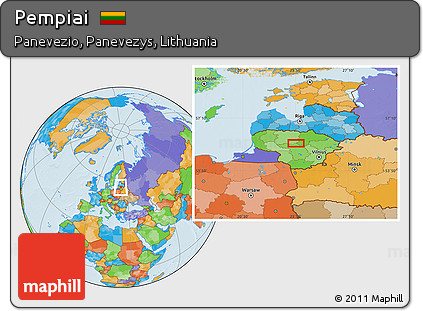 Political Location Map of Pempiai